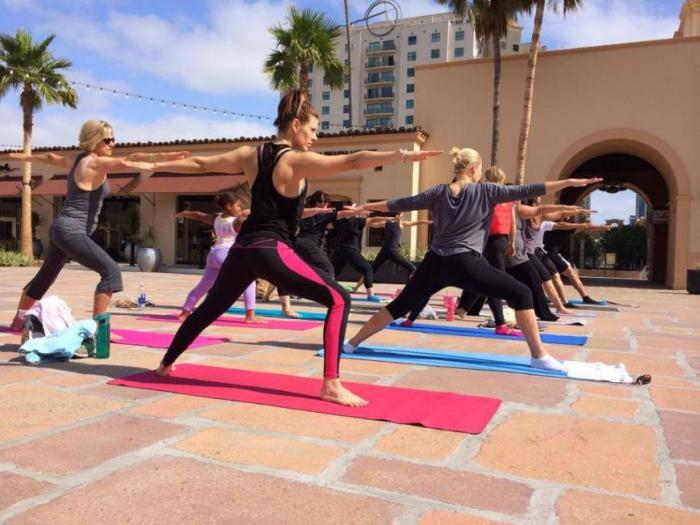 Yoga in the Courtyard